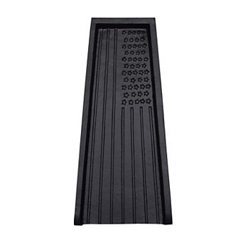 Black Usa Patriotic Flag Cast Aluminum Downspout Gutter 24 in Splash Block