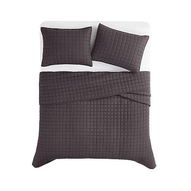 Brooklyn Loom Linen Charcoal Quilt Set