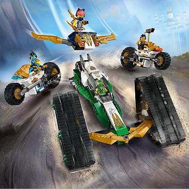 LEGO NINJAGO Ninja Team Combo Vehicle 4 in 1 Ninja Playset 71820 Building Kit (576 Pieces)