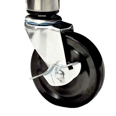 Stainless Steel 2-ft Kitchen Island Cart Prep Table With Casters