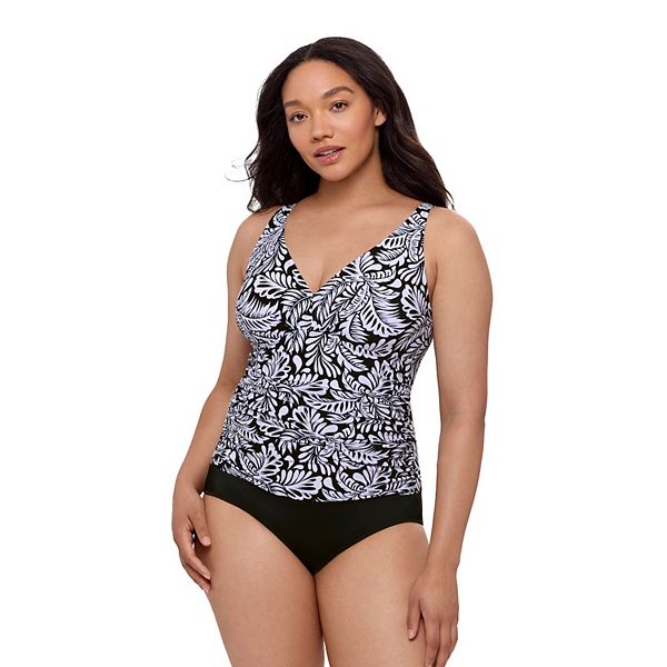Shibori Vines Side Shirred One Piece - Final Sale
