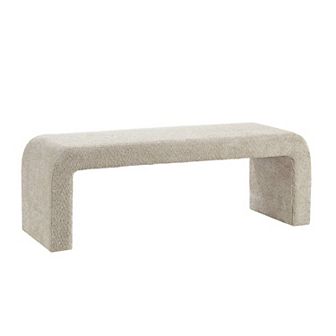 INK+IVY Steve Boucle Waterfall Bench