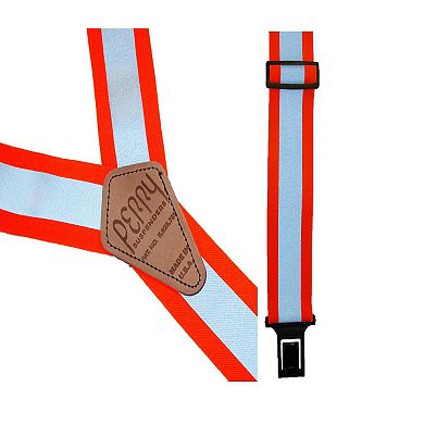 Big & Tall Elastic Hook End Reflective Suspenders