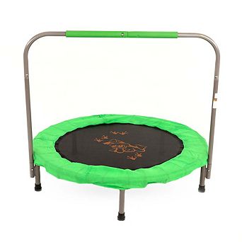 Skywalker Trampolines 36 Inch Round Indoor Mini Trampoline, Rebounder For Kids, Green