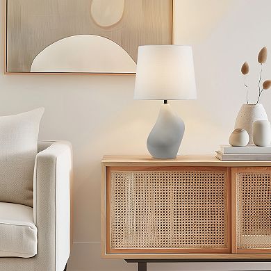 INK+IVY ZenGlossy Asymmetrical Ceramic Table Lamp