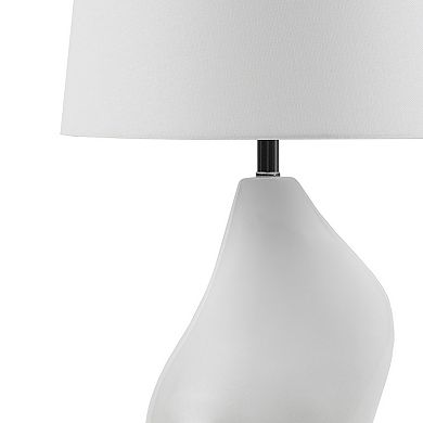 INK+IVY ZenGlossy Asymmetrical Ceramic Table Lamp