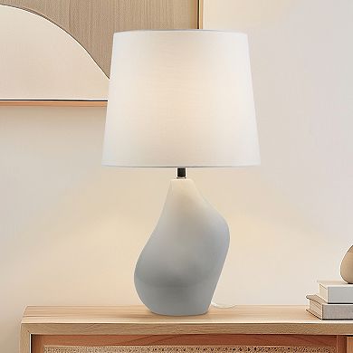 INK+IVY ZenGlossy Asymmetrical Ceramic Table Lamp