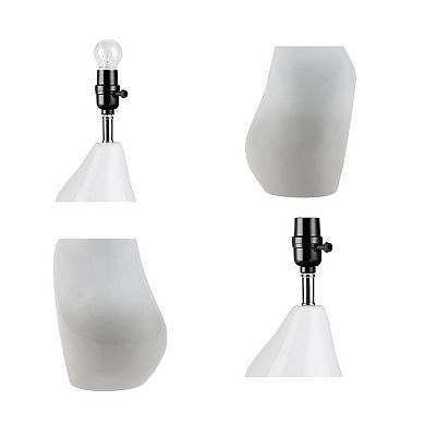 INK+IVY ZenGlossy Asymmetrical Ceramic Table Lamp