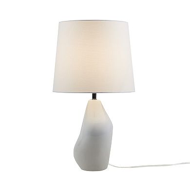 INK+IVY ZenGlossy Asymmetrical Ceramic Table Lamp