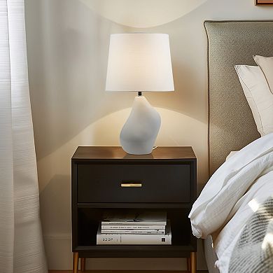INK+IVY ZenGlossy Asymmetrical Ceramic Table Lamp