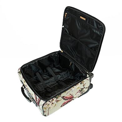 Butterfly 17-inch Handbeaded Carry-on Spinner Suitcase