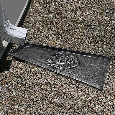 Silver Lion Cast Aluminum Downspout Gutter 24 In. Splash Block