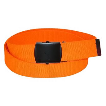 CTM Adjustable 1.25 Inch Wide Neon Fabric Web Belt