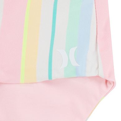Girls 7-16 Hurley UPF Reversible Triangle Bikini Top & High Waisted Bottoms Swim 2-Piece Set