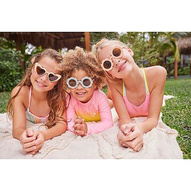 Girls 7-16 Hurley UPF Reversible Triangle Bikini Top & High Waisted Bottoms Swim 2-Piece Set