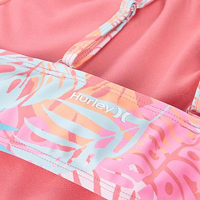 Girls 7-16 Hurley UPF Printed Halter Monokini One-Piece Swimsuit