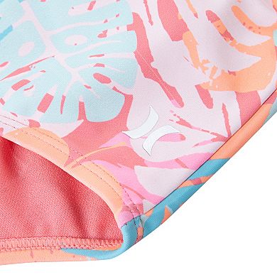 Girls 7-16 Hurley UPF Printed Halter Monokini One-Piece Swimsuit