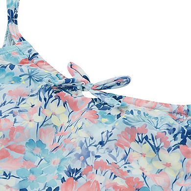 Girls 7-16 Hurley UPF Floral Bow Tankini & Classic Rise Bottoms 2-Piece Swim Set