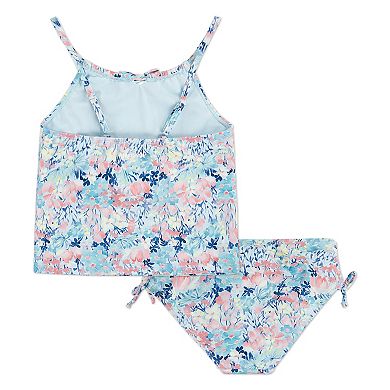 Girls 7-16 Hurley UPF Floral Bow Tankini & Classic Rise Bottoms 2-Piece Swim Set