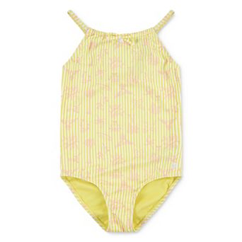 Girls 7-16 Hurley UPF Stripe Printed Bow One-Piece Swimsuit
