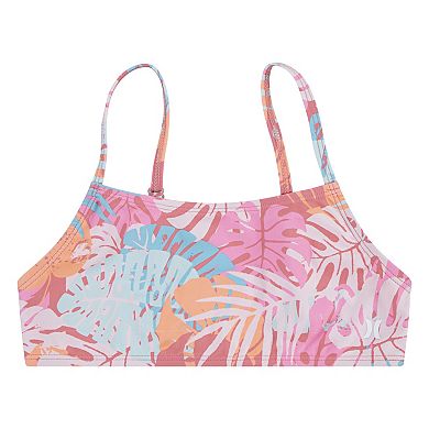 Girls 7-16 Hurley UPF Rashguard Bikini Top & Bottoms 3-Piece Swim Set