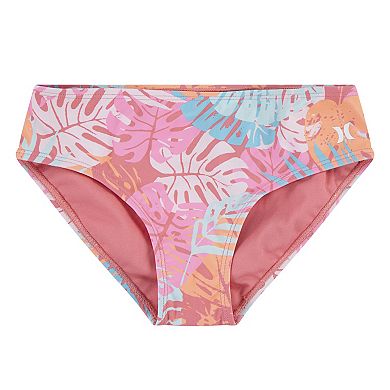 Girls 7-16 Hurley UPF Rashguard Bikini Top & Bottoms 3-Piece Swim Set