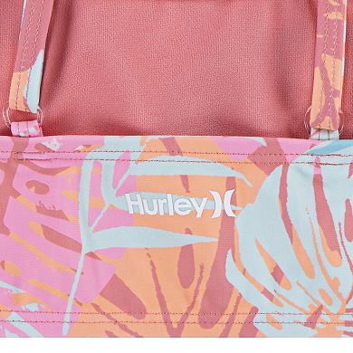 Girls 7-16 Hurley UPF Rashguard Bikini Top & Bottoms 3-Piece Swim Set