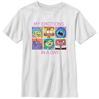 Disney / Pixar's Inside Out 2 My Emotions In A Day Boys 8-20 Graphic Tee