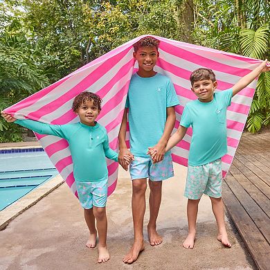 Boys 4-20 Hurley Flamingo Pull-On Swim Trunks