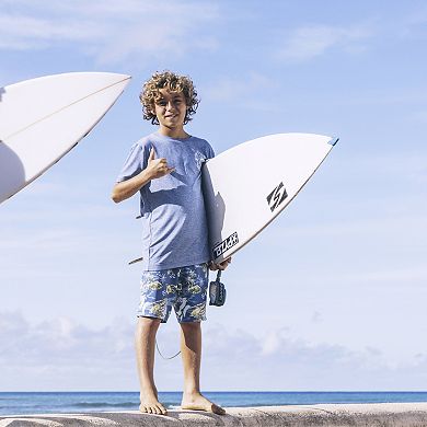 Boys 4-20 Hurley Doodle Isle Tropical Print Swim Boardshorts