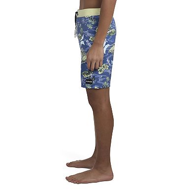 Boys 4-20 Hurley Doodle Isle Tropical Print Swim Boardshorts