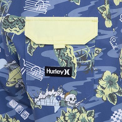 Boys 4-20 Hurley Doodle Isle Tropical Print Swim Boardshorts