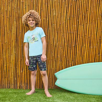 Boys 4-7 Hurley UPF H20-DRI Lifeguard Top & Swim Trunks 2-Piece Set