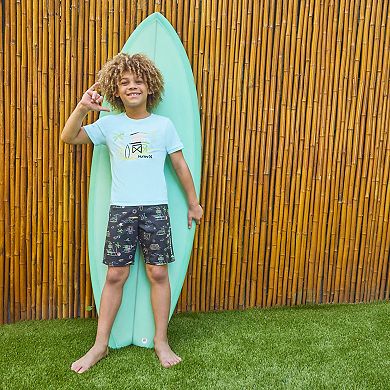 Boys 4-7 Hurley UPF H20-DRI Lifeguard Top & Swim Trunks 2-Piece Set
