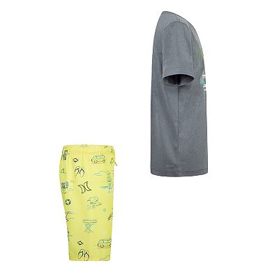Boys 4-7 Hurley UPF H20-DRI Lifeguard Top & Swim Trunks 2-Piece Set