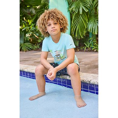 Boys 4-7 Hurley UPF H20-DRI Lifeguard Top & Swim Trunks 2-Piece Set