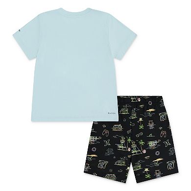 Boys 4-7 Hurley UPF H20-DRI Lifeguard Top & Swim Trunks 2-Piece Set