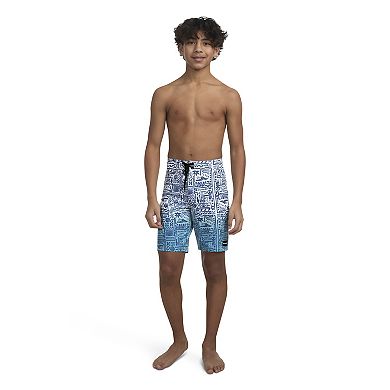 Boys 4-20 Hurley Squiggle Ombre Swim Boardshorts