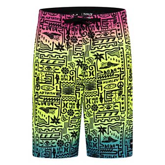 Boys 4-20 Hurley Squiggle Ombre Swim Boardshorts