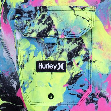 Boys 8-20 Hurley Watercolor Splatter Swim Boardshorts
