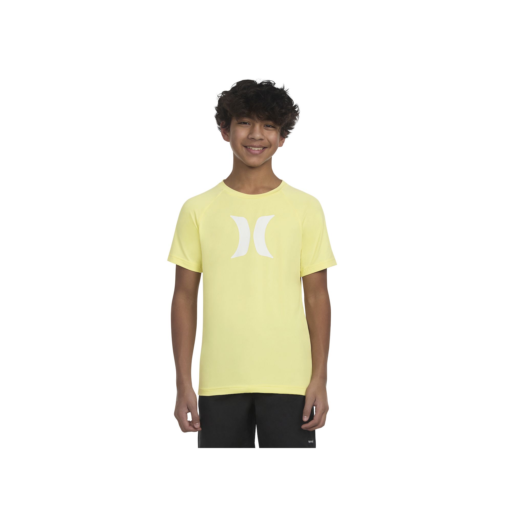 Boys 4-20 Hurley Icon H20-Dri UPF 50 Top, Boys, Size: 8, Light Yellow