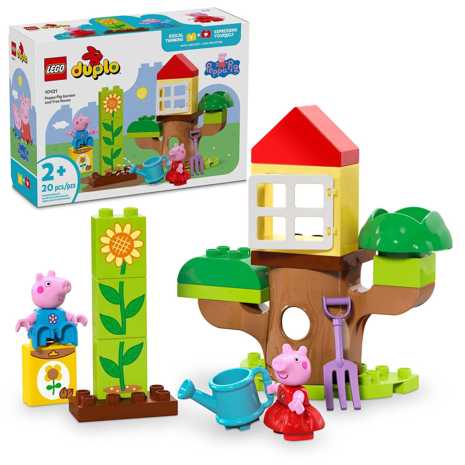 Детский конструктор LEGO Duplo Peppa Pig Garden and Tree House 10431 Building Kit (20 pieces) — фото 1