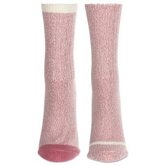 2 Pairs Women's Fine Stripe Buttersoft Crew Socks