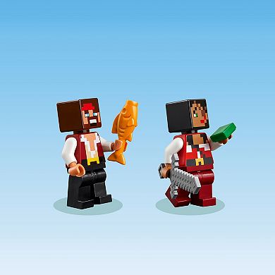 LEGO Minecraft The Pirate Ship Voyage Boat 21259 Building Kit (166 pieces)