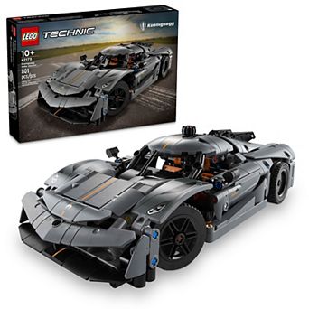 LEGO Technic Koenigsegg Jesko Absolut Grey Hypercar Sport Car 42173 Building Kit (801 pieces)