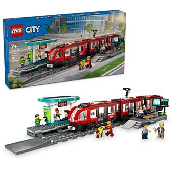 LEGO City Downtown Streetcar and Station 60423 Building Kit (811 pieces)