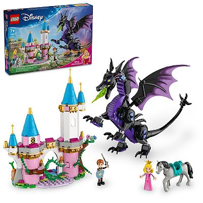 Disney s Sleeping Beauty LEGO Maleficent s Dragon Form Castle and Horse 43240 Building Kit 583 pieces