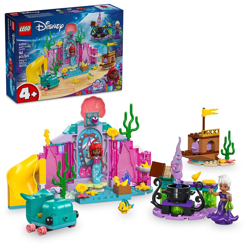 Disney's The Little Mermaid LEGO Ariel’s Crystal Cavern and Treasure ...
