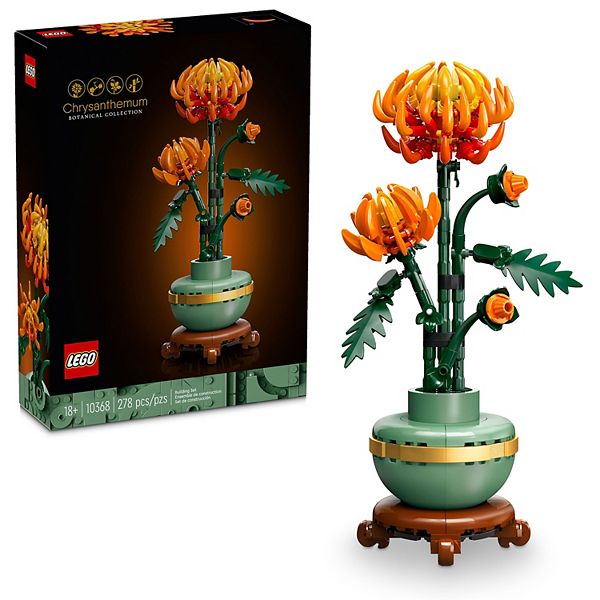 MUSÉECOSMEセット LEGO Icons Chrysanthemum Flower 10368 Building Kit (278 pieces)
