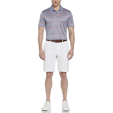 Men's Grand Slam Striped Short Sleeve Polo Shirt
